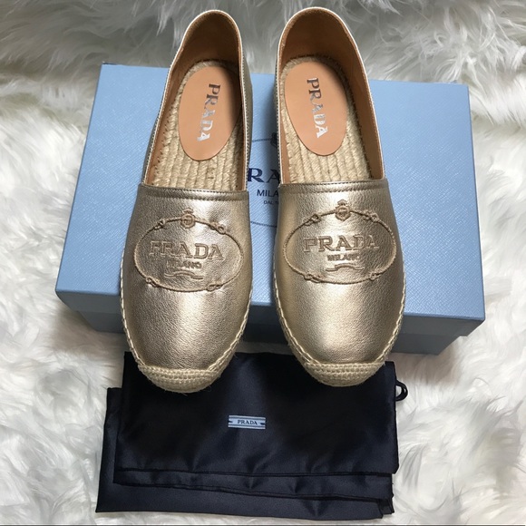 ‼️SOLD‼️ PRADA Calzature Donna Logo Espadrille 39 - Picture 1 of 7